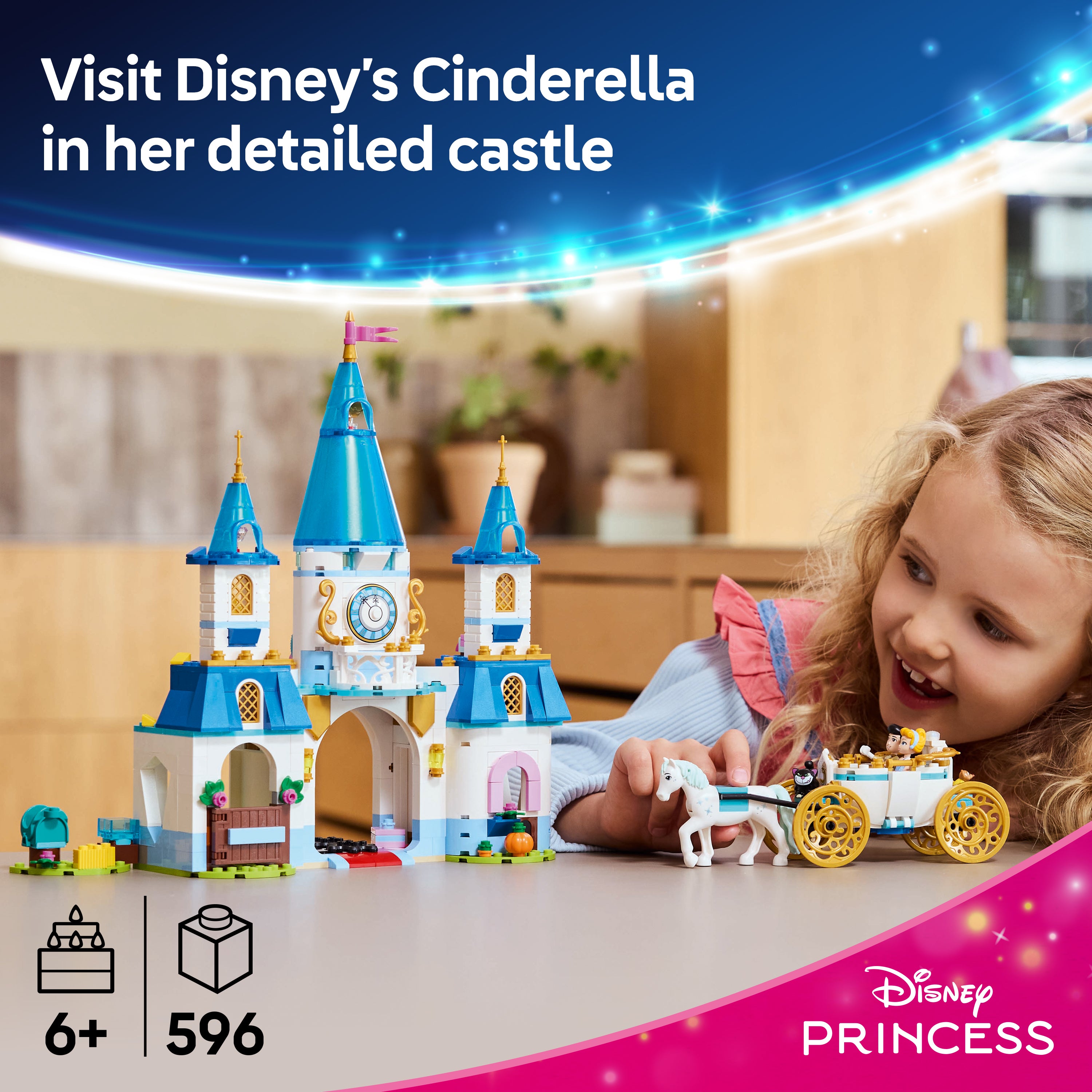 LEGO Disney 43275 Cinderellas Castle & Horse Carr