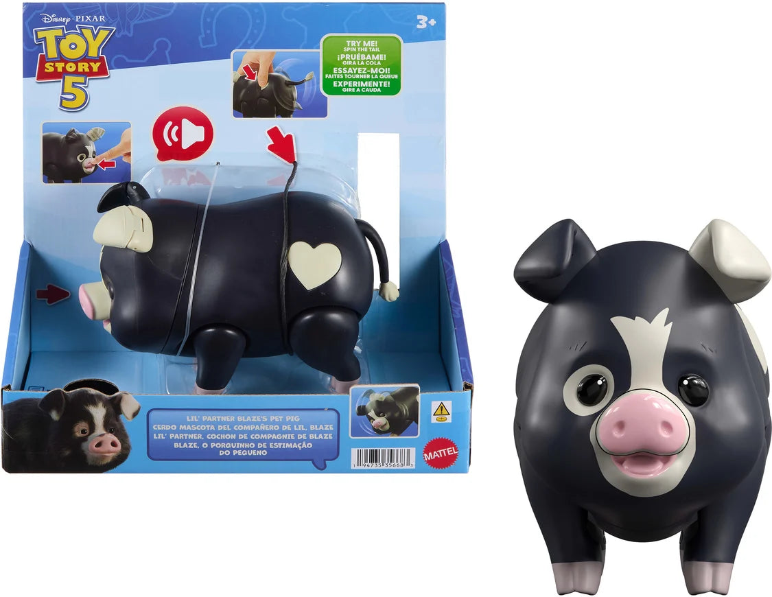 Pixar Toy Story 5 Lil’ Partner Blaze’s Pet Pig Feature Figure