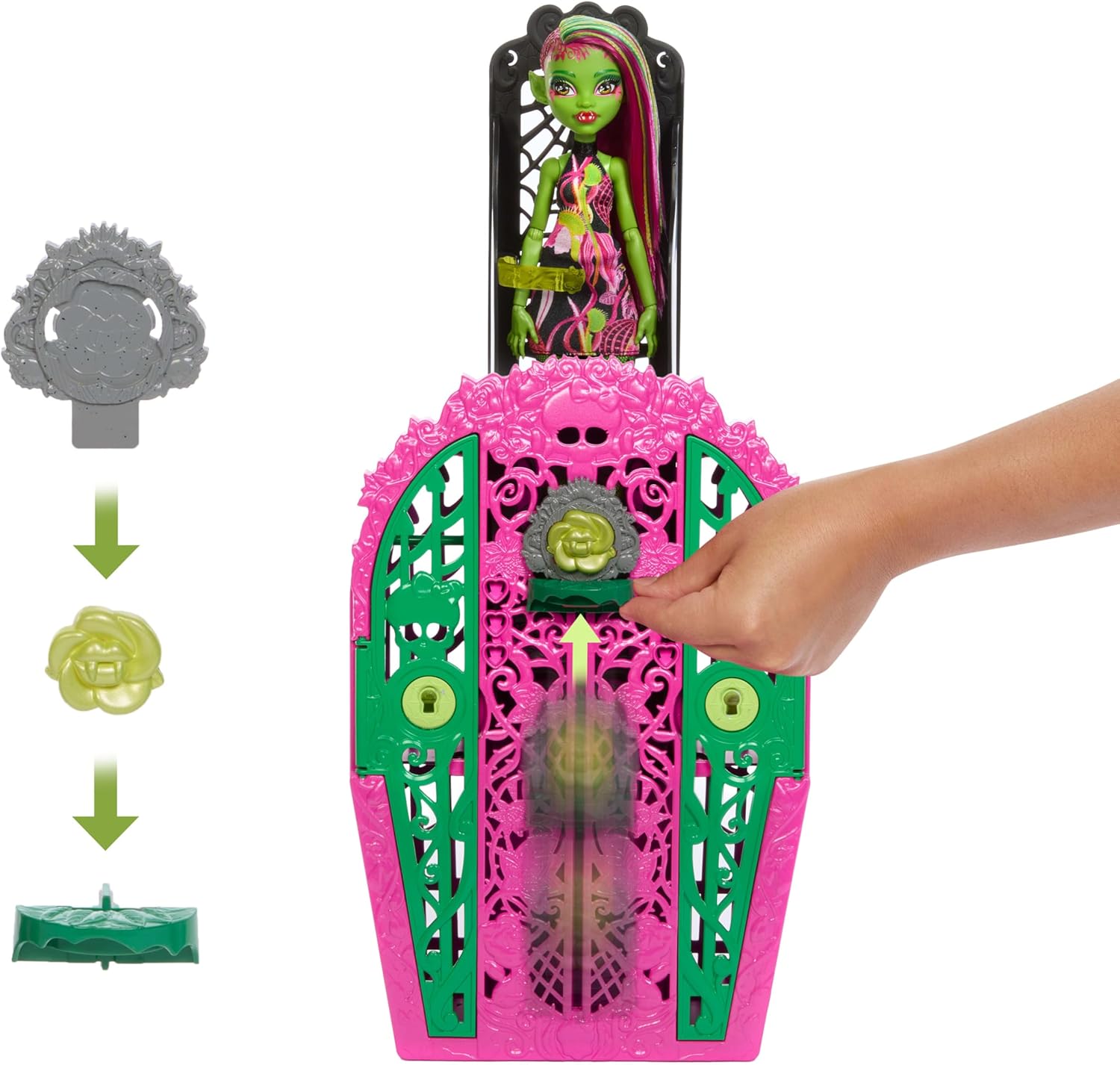 Monster High Skulltimate Secrets Garden Mysteries Playset, Venus Mcflytrap