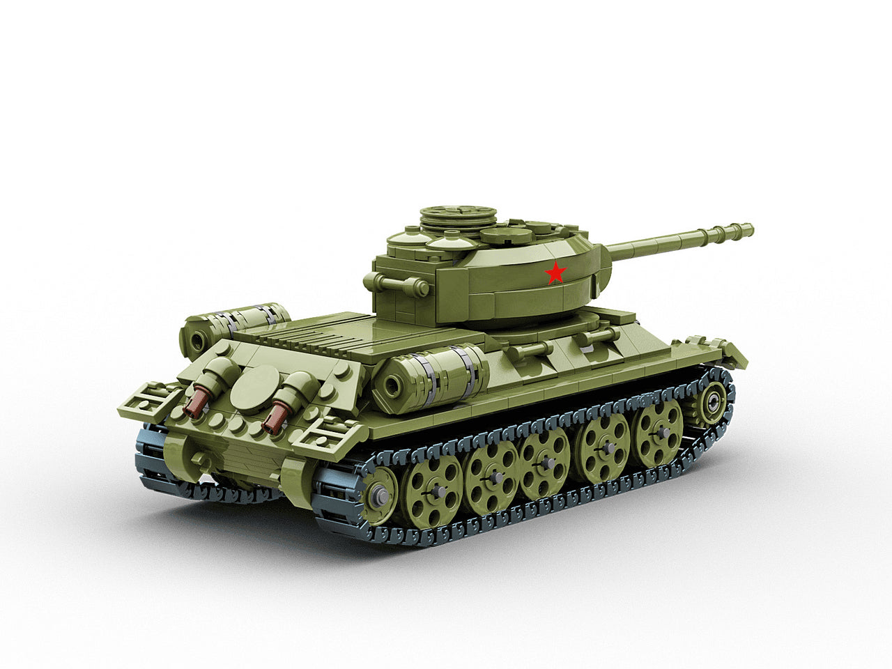 Build Army T-34 Soviet Medium Tank 735 pieces