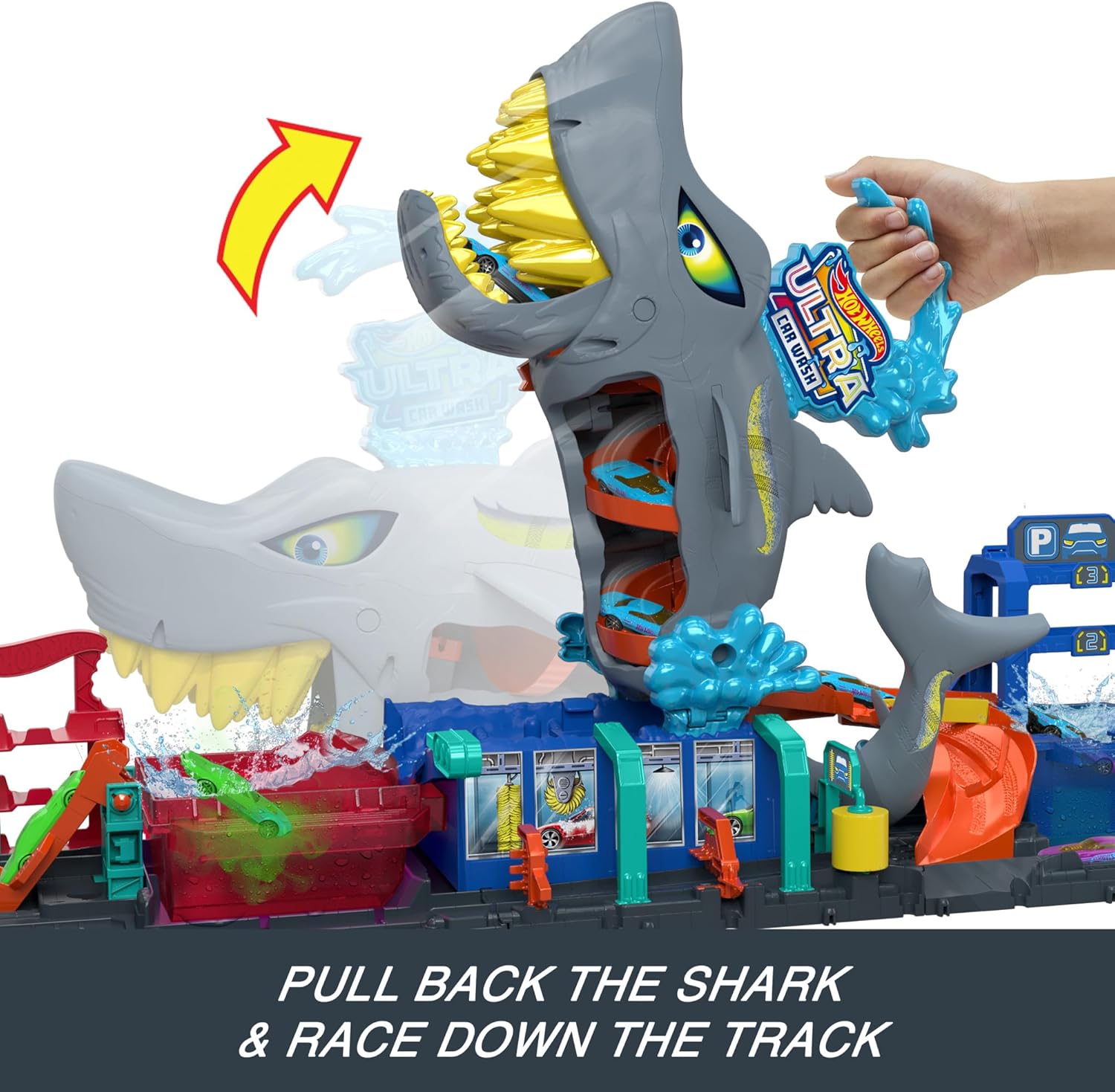 Hot Wheels City Ultimate Shark Car Wash