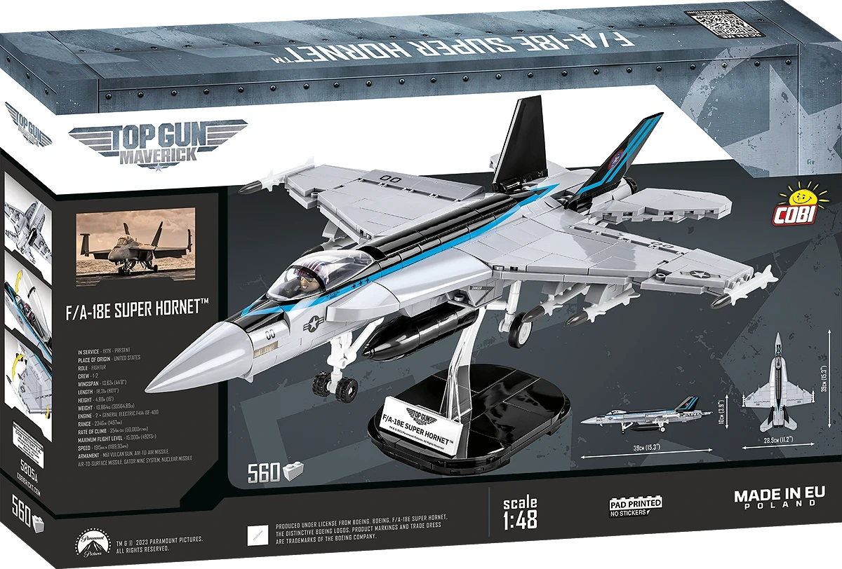 Cobi 5805a Top Gun F/A 18 Super Hornet 1:48 Set