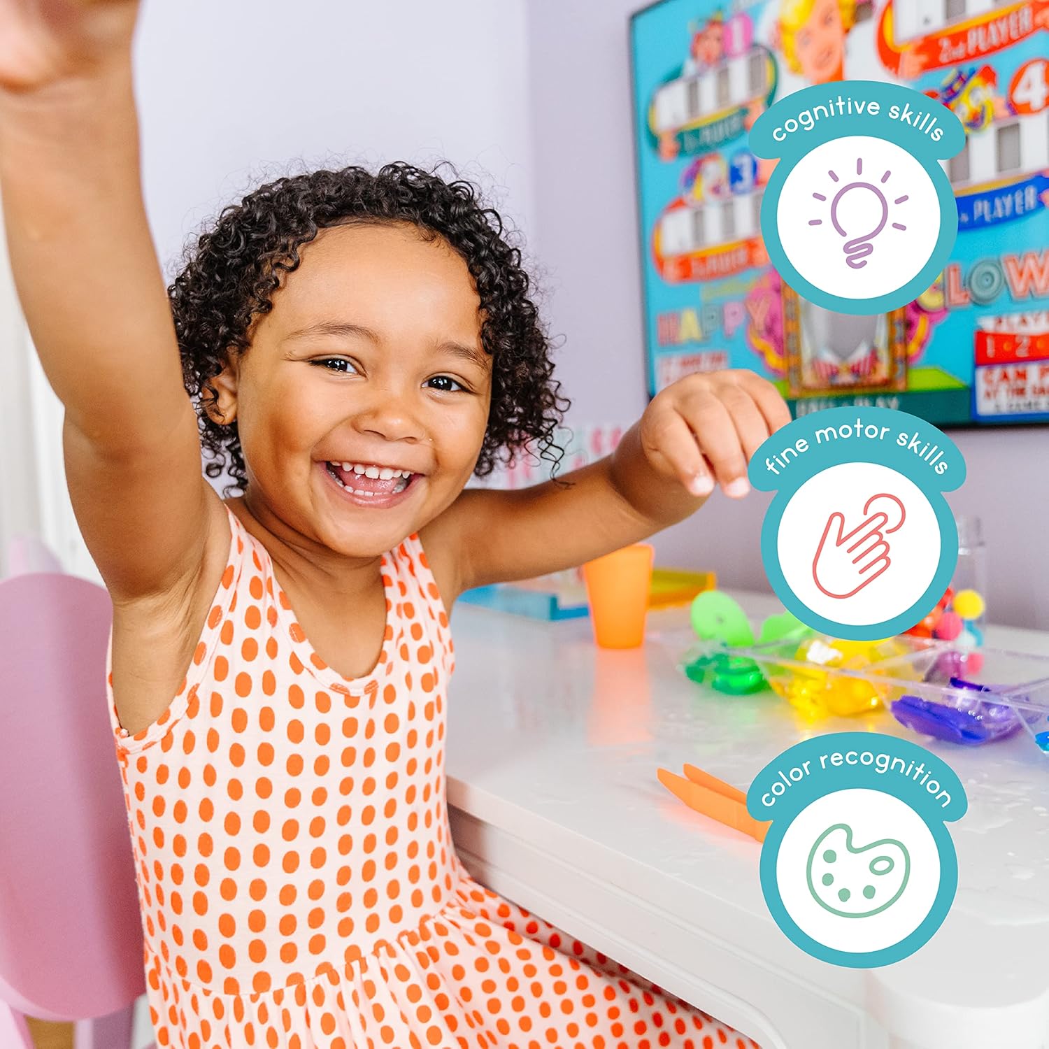 Glo Pals Light up Sensory Cubes - 4 Pack Green - P