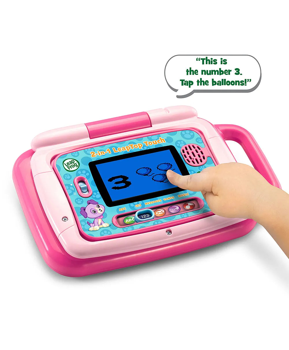 LeapFrog 2 In 1 Leaptop Touch Laptop Pink