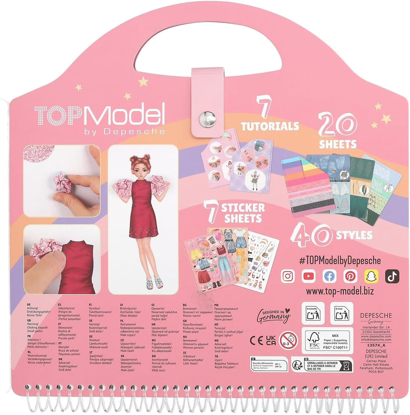 TOPModel Dress Me Up Collage Book