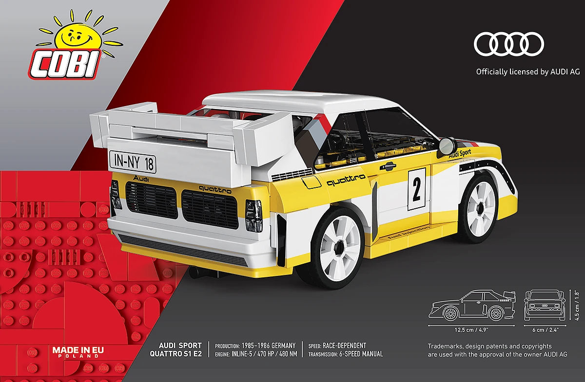 Cobi 24667 Audi Sport Quattro S1 E2 Scale Set