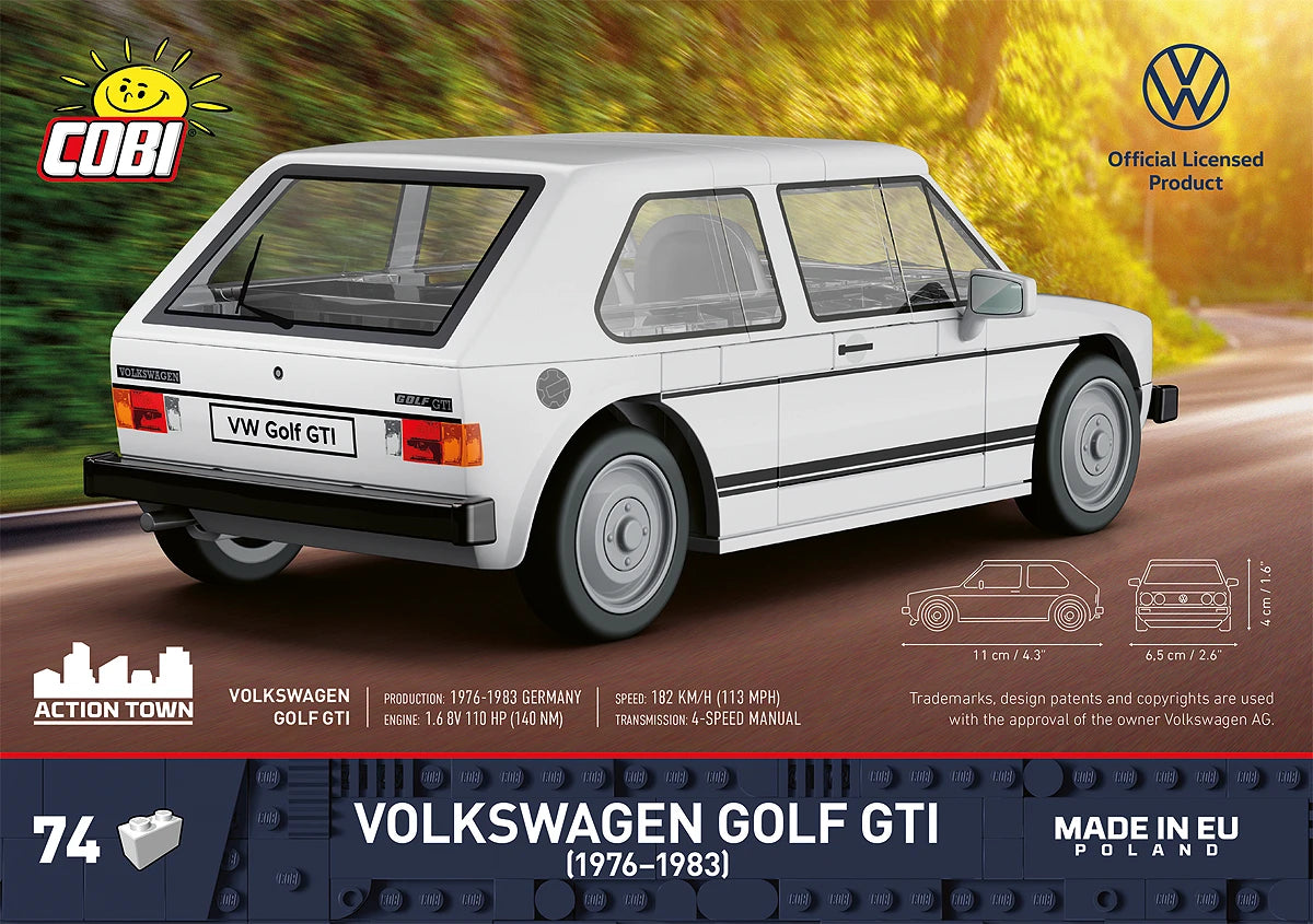 Cobi 24662 Volkswagen Golf GTI  Scale Set