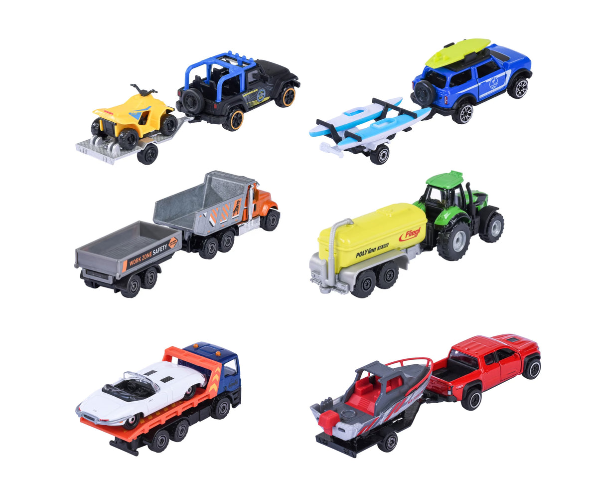 Majorette Vehicle with Trailer Assorted