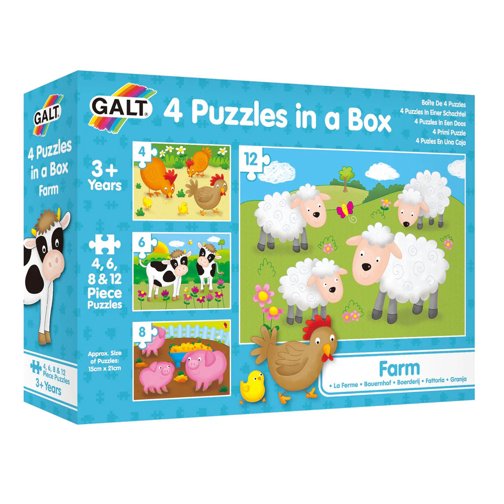 Galt 4 Puzzles in a Box - Farm