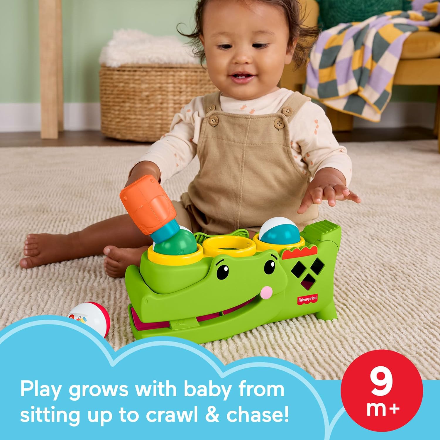 Fisher Price Sit & Tap Rolligator