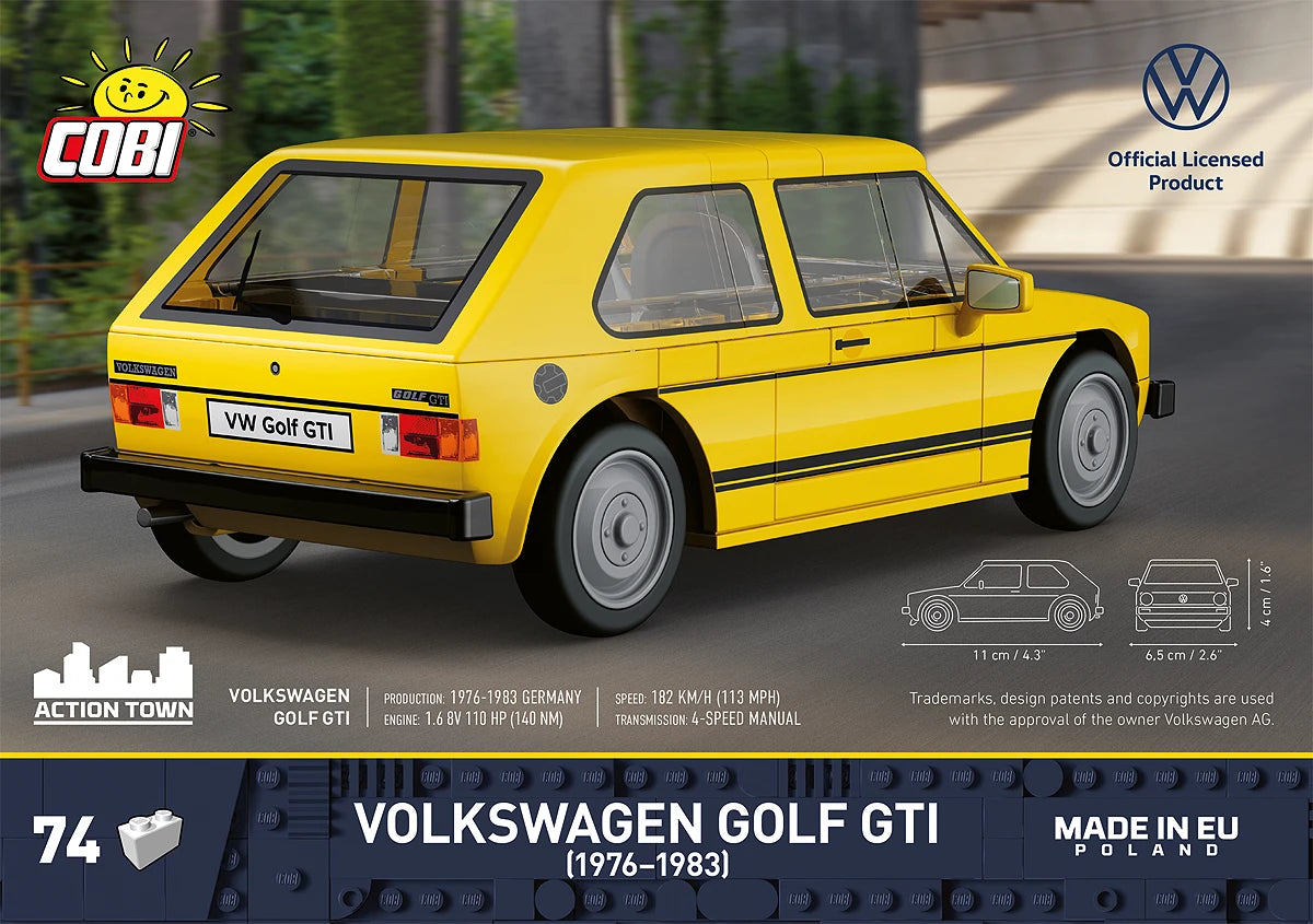 Cobi 24663 Volkswagen Golf GTI Scale Set