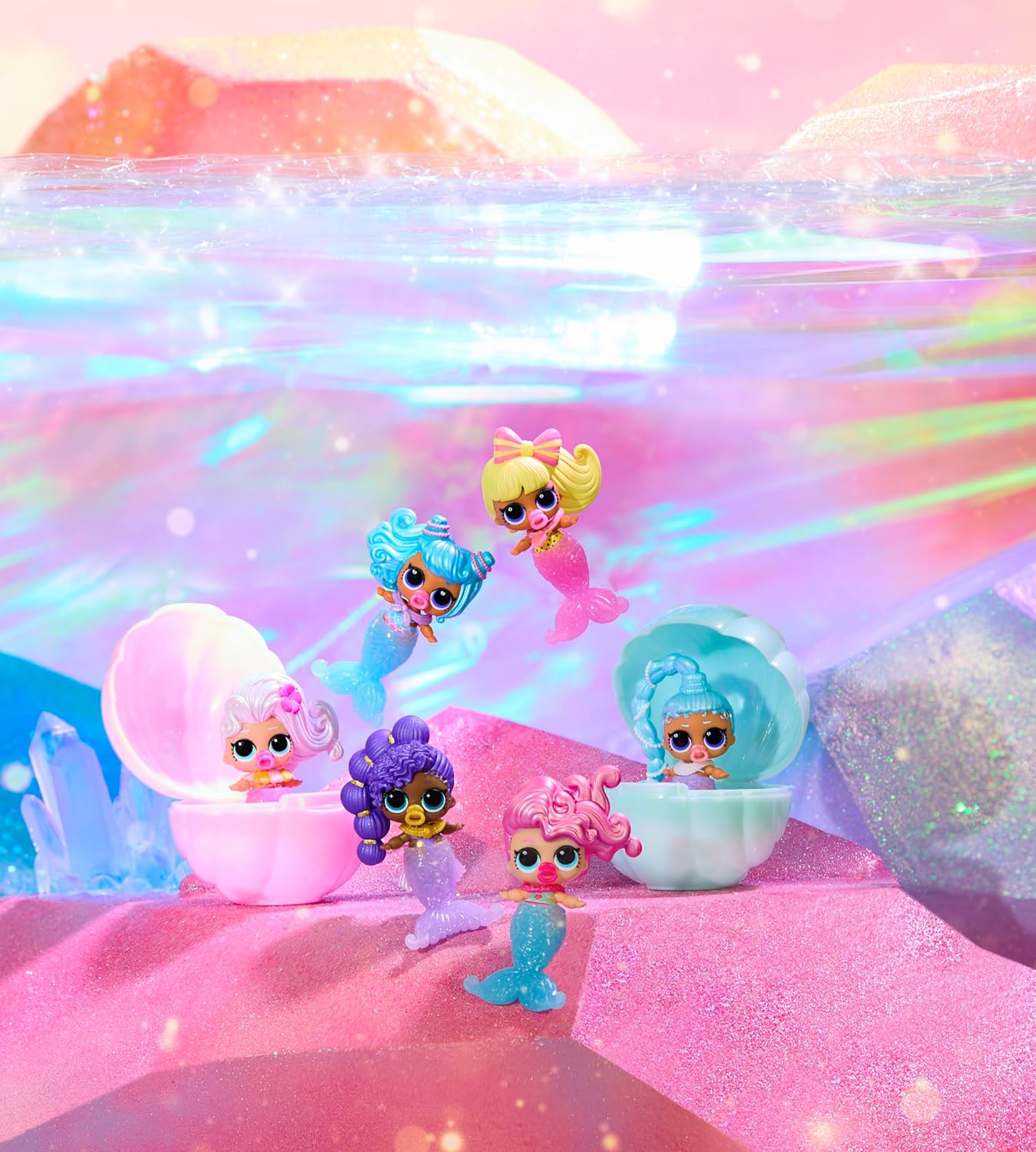 L.O.L. Surprise Mermaids! Makeover Magic Baby Sisters with Color-Change Mermaid Tails