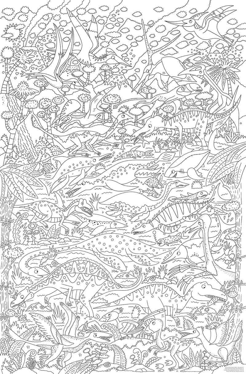 Worlds Biggest Colour-In: Dinosaurs