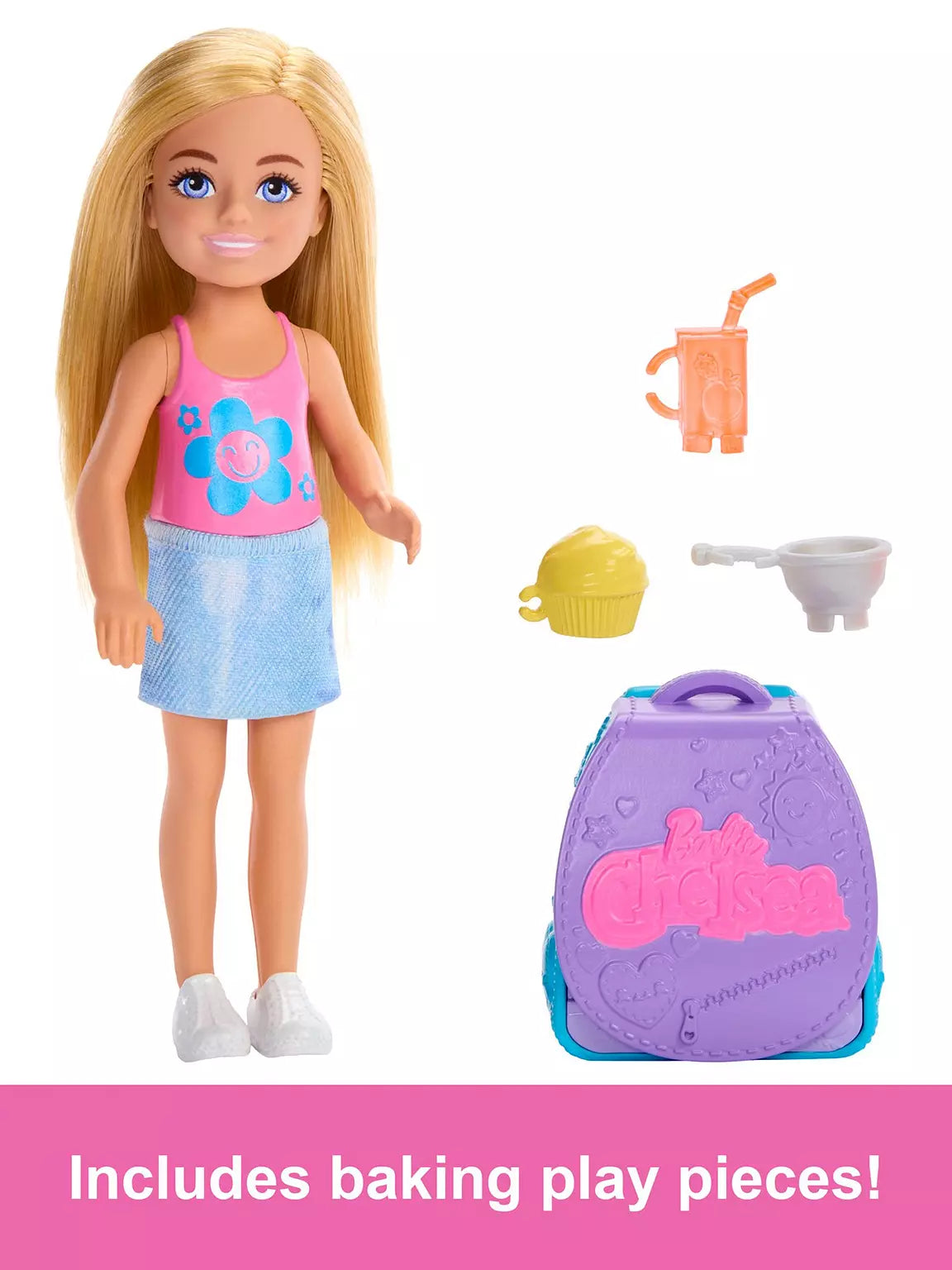 Barbie Family & Friends Chelsea Cupcake Baking Backpack Chelsea Doll