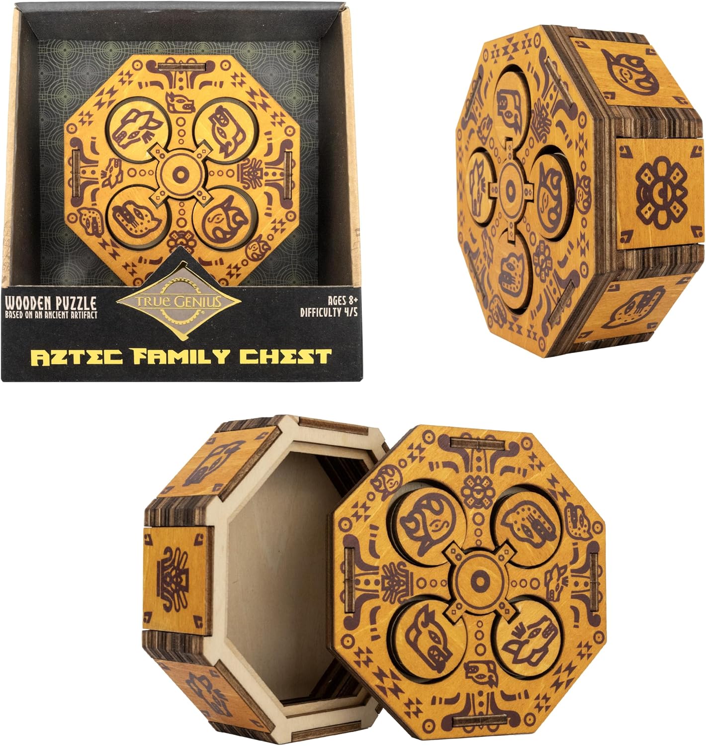 True Genius Aztec Family Chest Puzzle