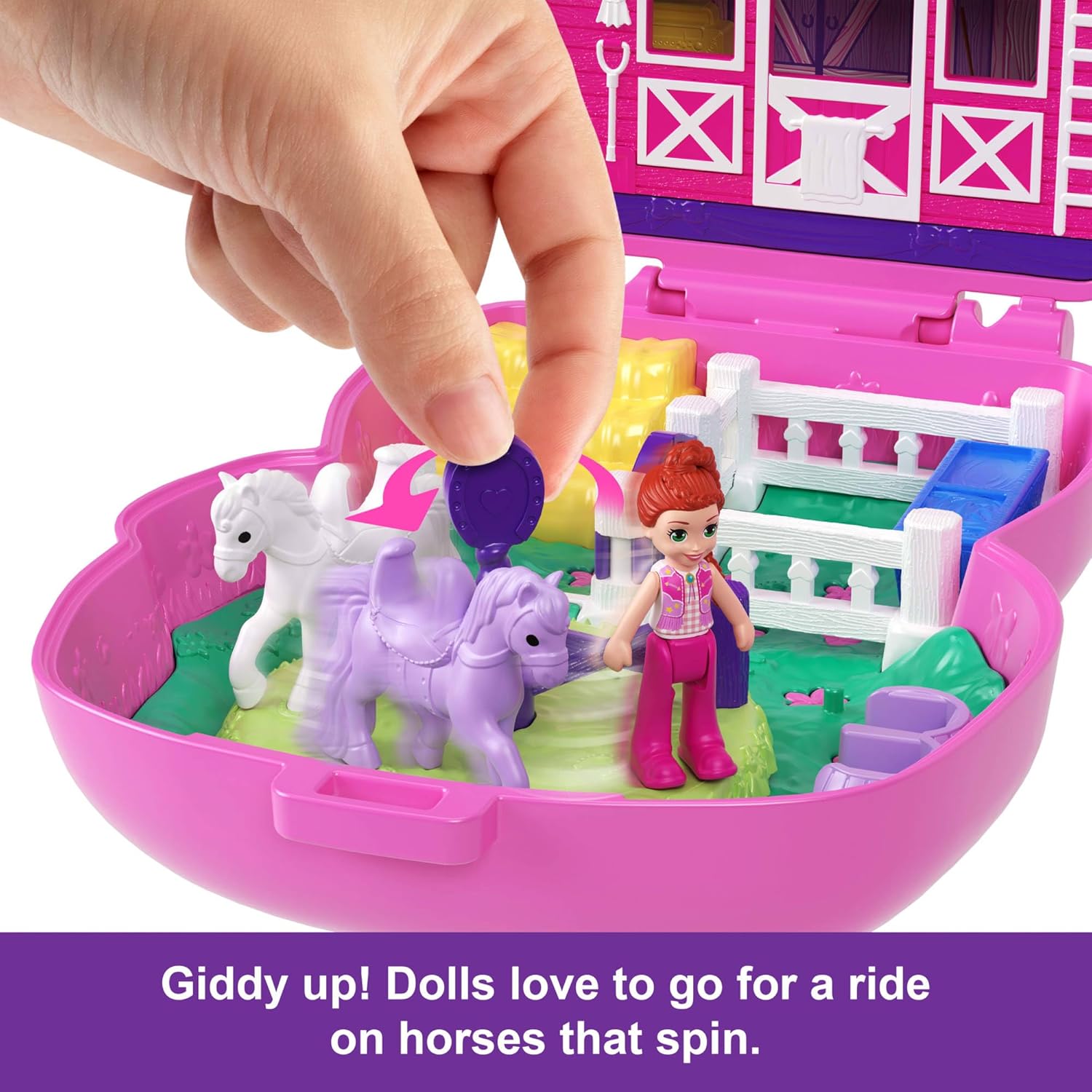 Polly Pocket Pony Rodeo Compact Playset