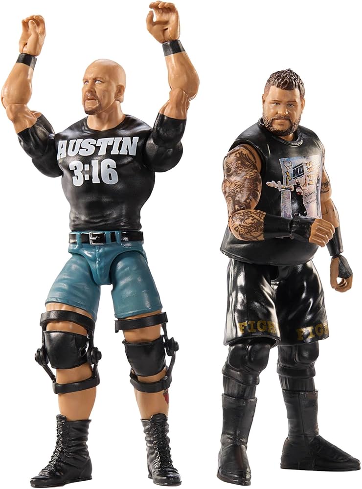 WWE Main Event Twin Pack "Stone Cold" Steve Austin vs Kevin Owens