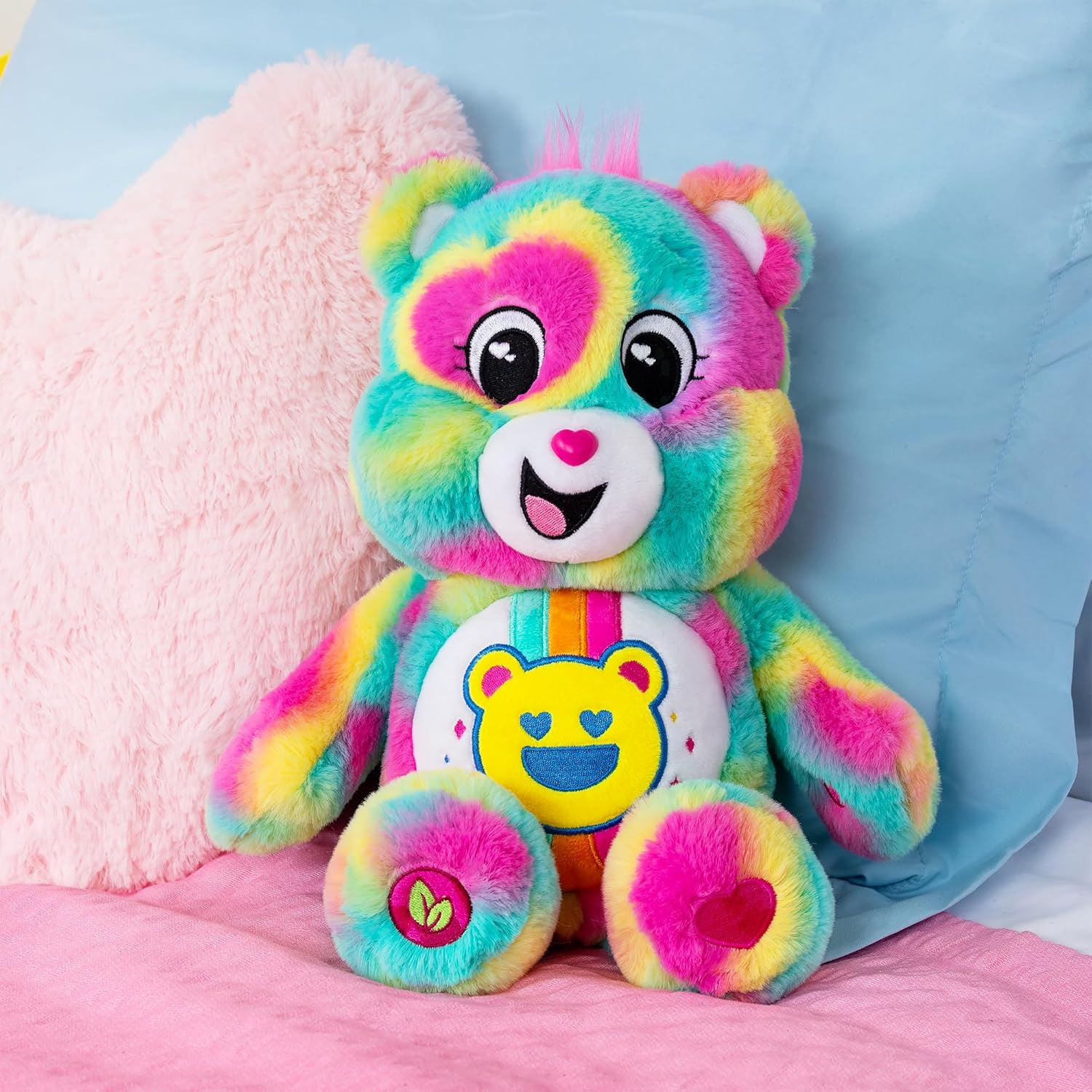 Care Bears Good Vibes Bear 35cm Medium Plush Bear