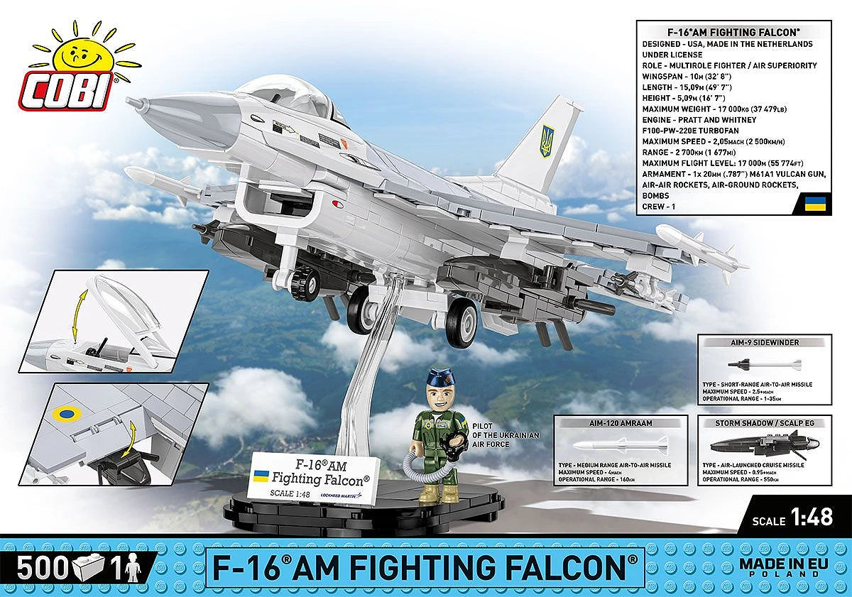 Cobi 5893 F-16C Fight.Falcon 1:48 Scale Set