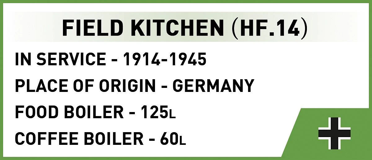 Cobi 2290 German WW2 Field Kitchen 1:35 Scale Set