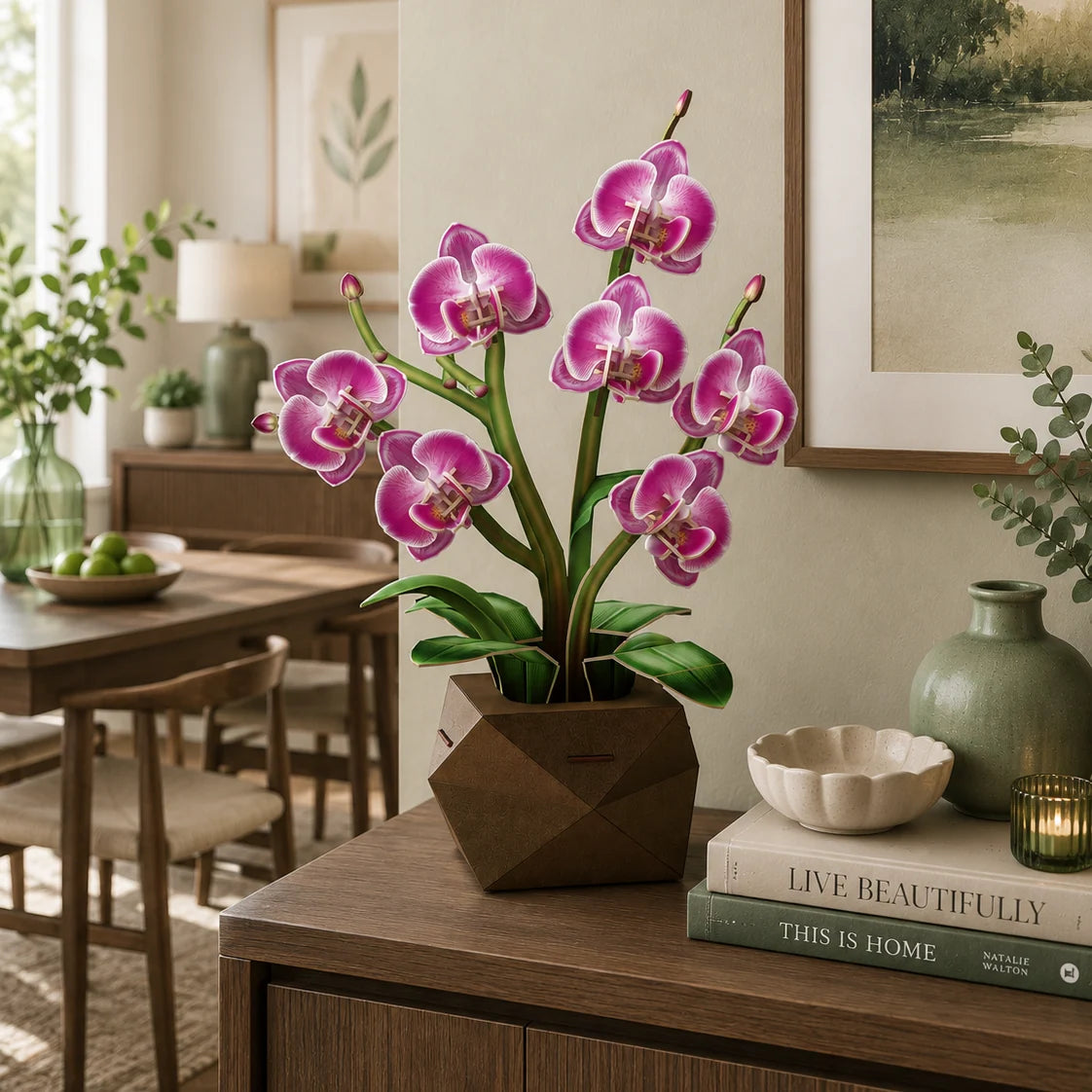 Orchid Flower 3D Construction Set