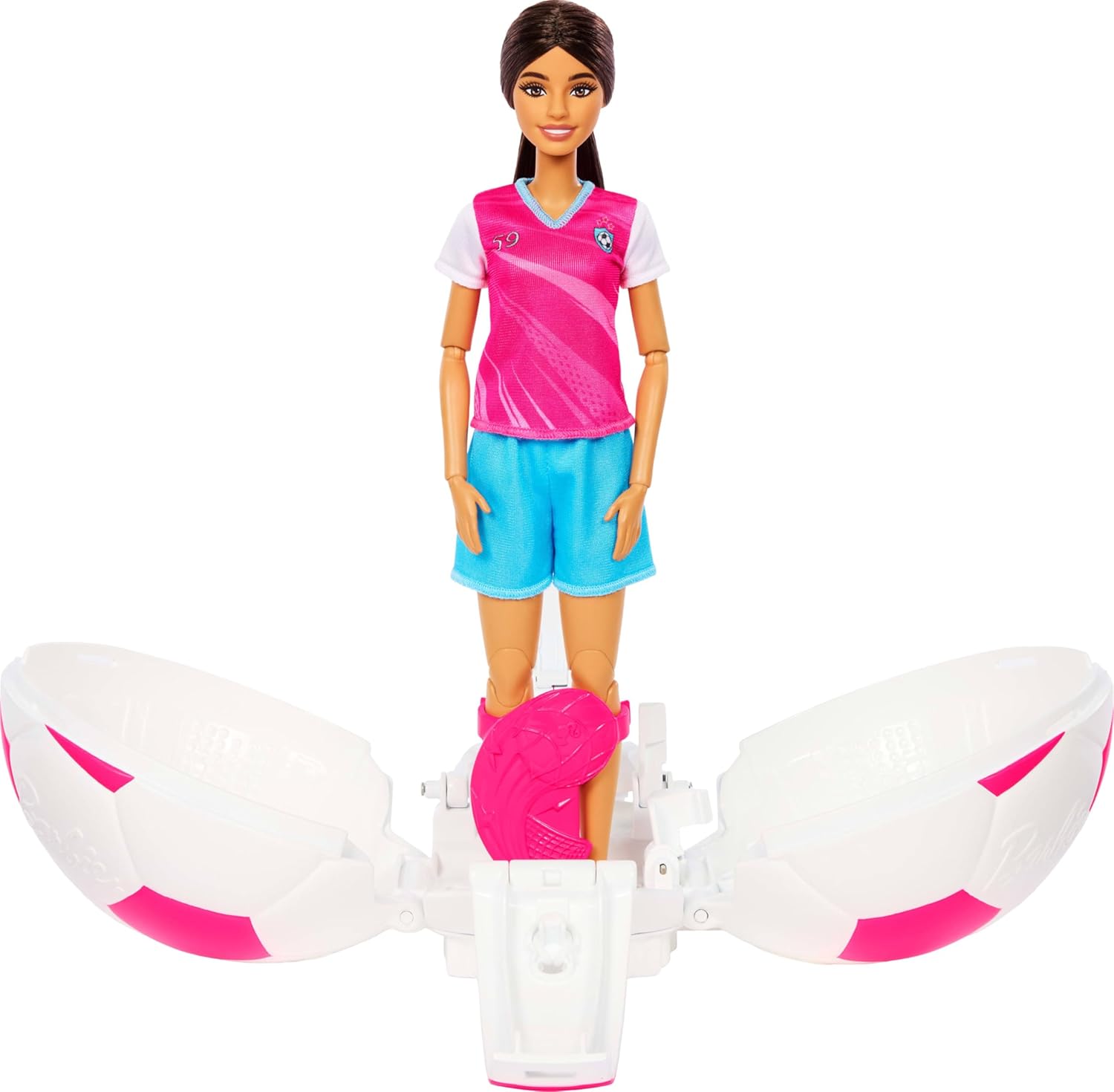 Barbie Team Roll and Reveal Soccer Player Doll