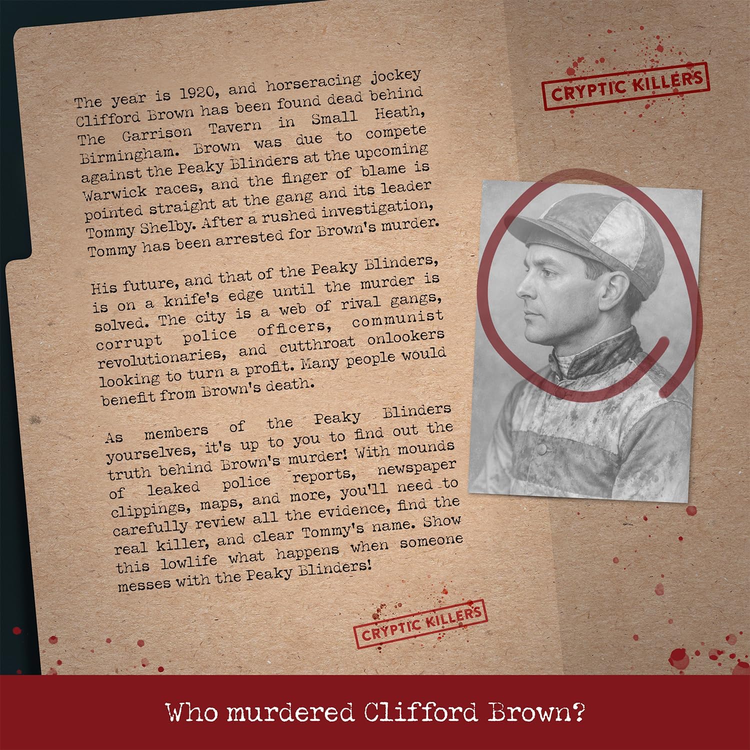 Cryptic Killers - Peaky Blinders Case File