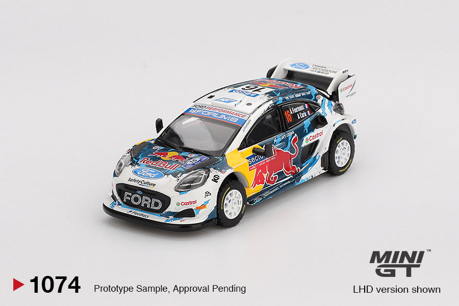 Mini GT Ford Puma Rally1 #16 M-Sport Ford WRT 2024 Rally Finland 3rd Place 1:64 Die Cast