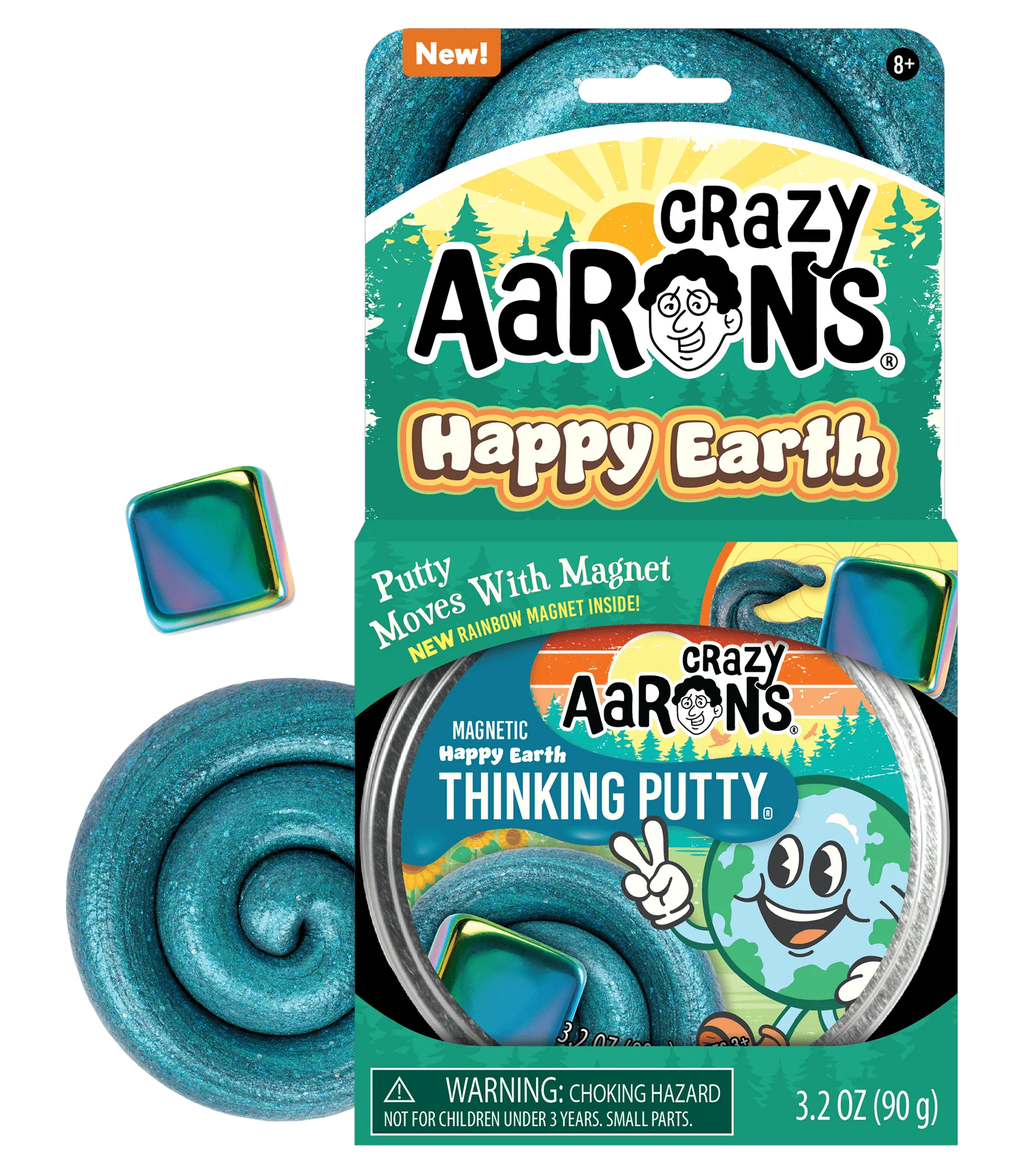 Crazy Aarons Magnetic Storm Happy Earth Putty