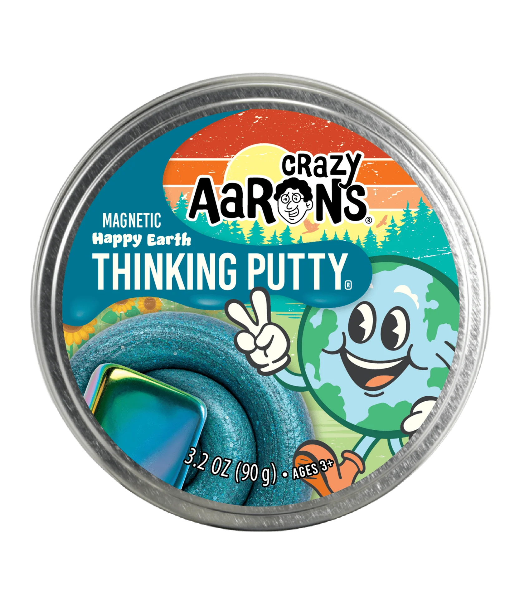 Crazy Aarons Magnetic Storm Happy Earth Putty