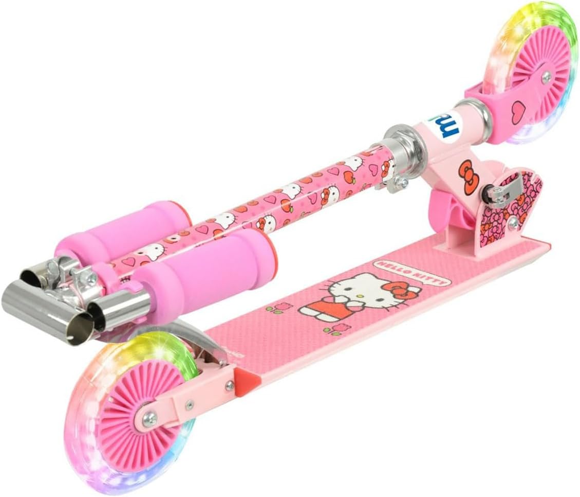 Hello Kitty Folding Inline Scooter with Lights