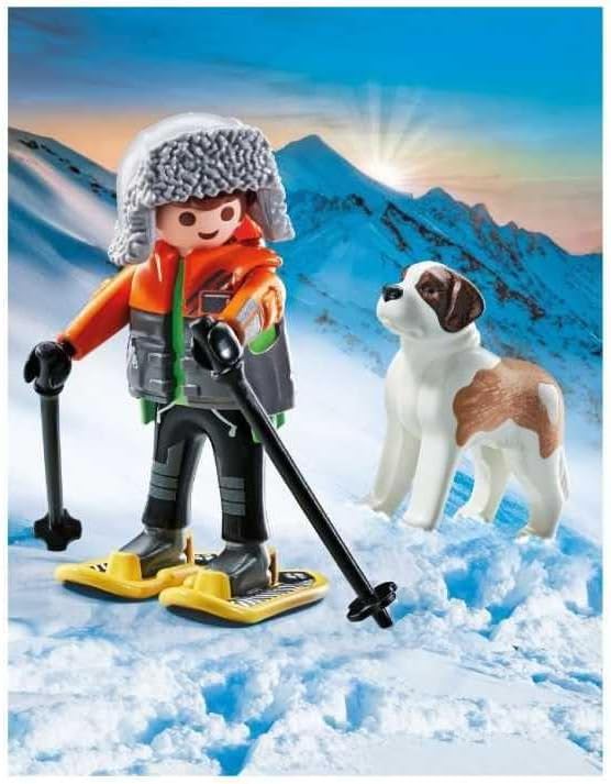 Playmobil Hiker with Saint Bernard