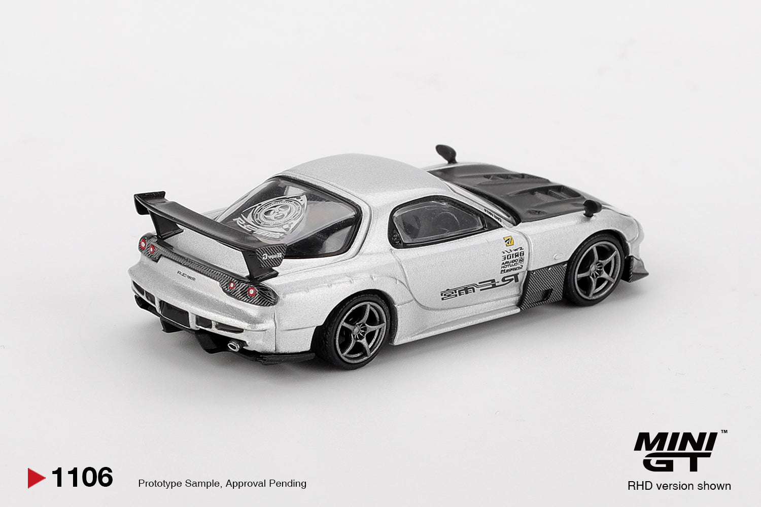 Mini GT Mazda RX-7 RE- Amemiya Sliver 1:64 Scale