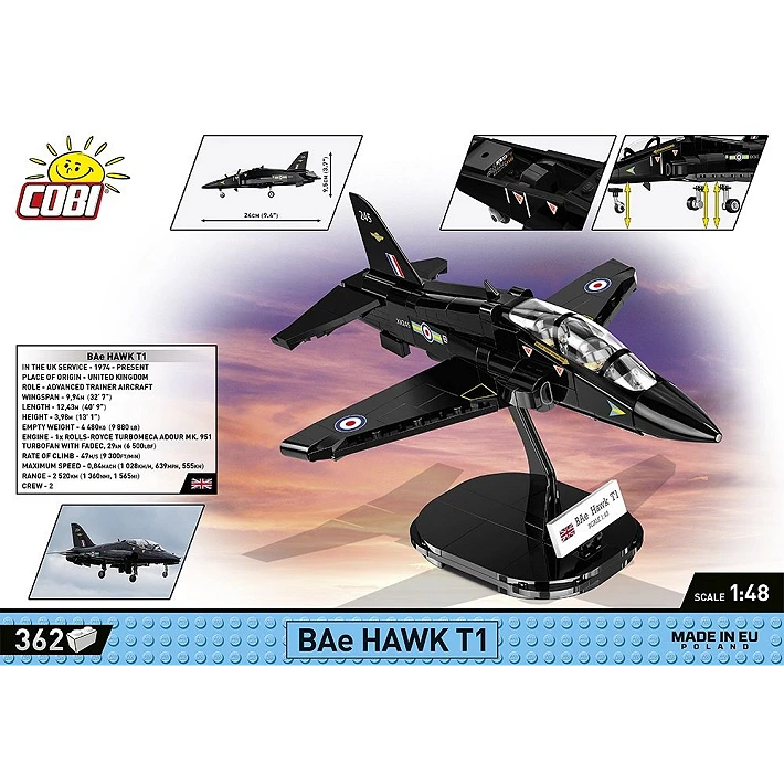Cobi 5845 BAE Hawk T1 362 Piece Construction Set