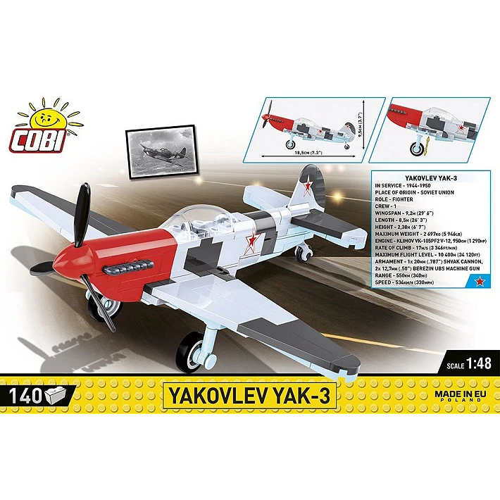Cobi 5862 Yakovlev Yak-3 140 Piece Construction Se