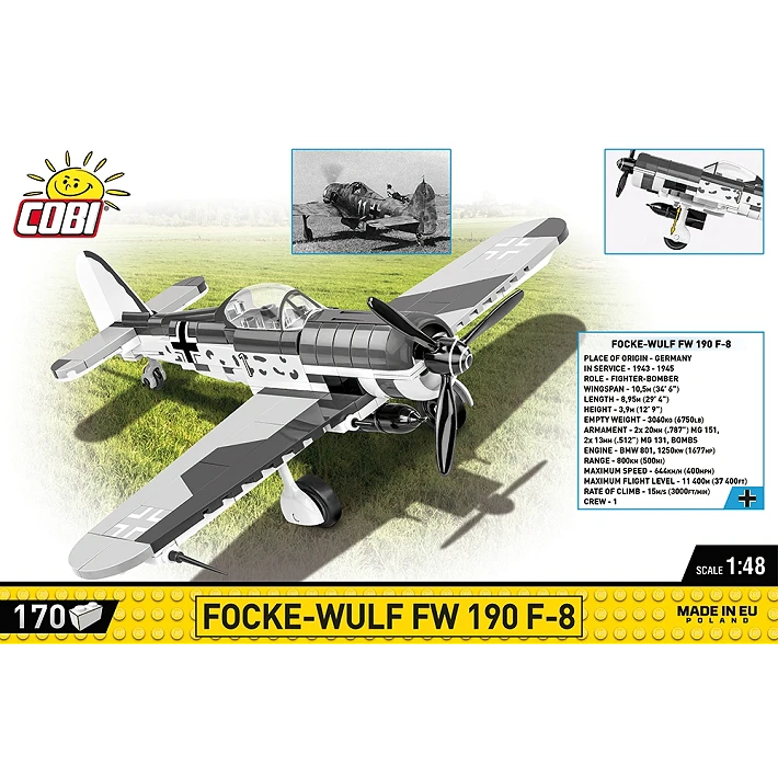Cobi 5871 Focke-Wulf FW190 1:48 Scale Set