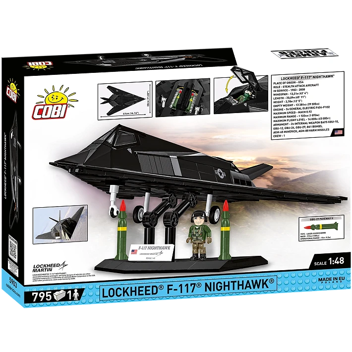 Cobi 5903 Lockheed F-117 Nighthawk 1:48 Set