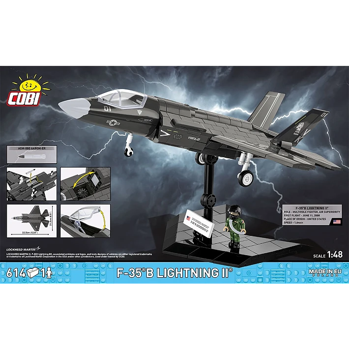 Cobi 5912 F-35 Lightning II 1:48 Scale Set