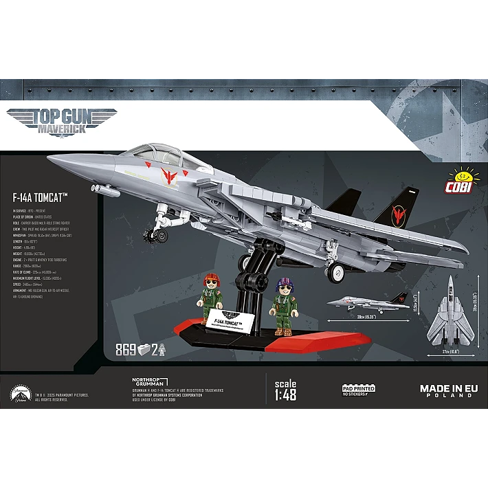 Cobi 5920 Top Gun Grumman F-14 Tomcat 1:48 Set