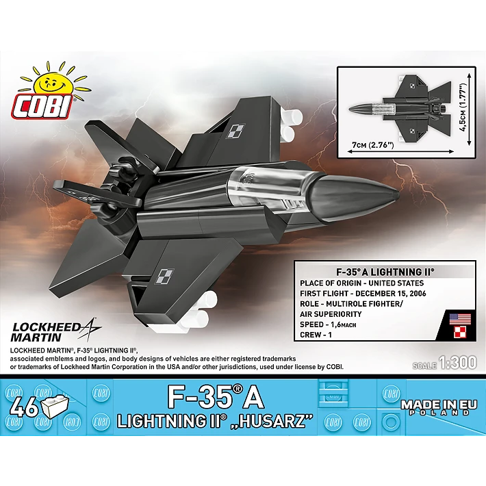 Cobi 5928 F-35A Lightning 1:300 Scale Set