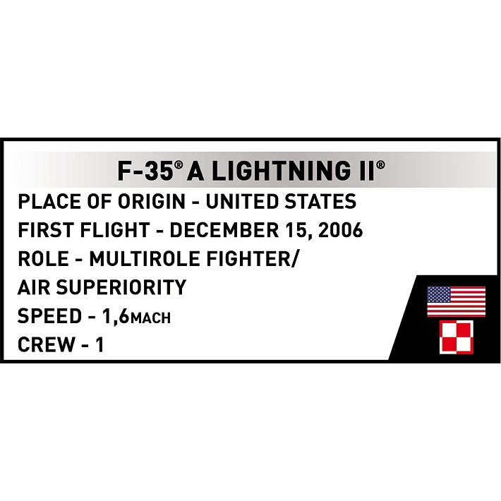 Cobi 5928 F-35A Lightning 1:300 Scale Set