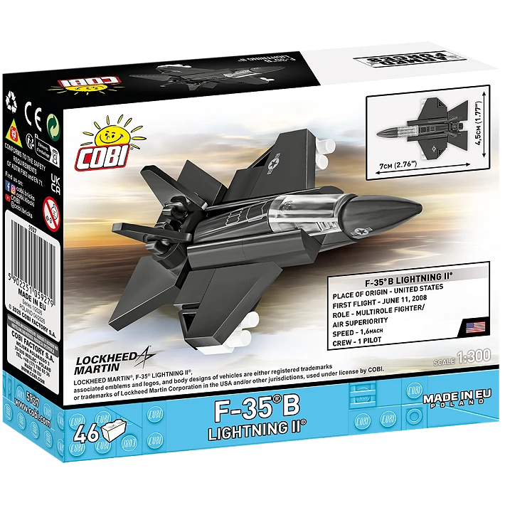 Cobi 5928 F-35B Lightning 1:300 Scale Set