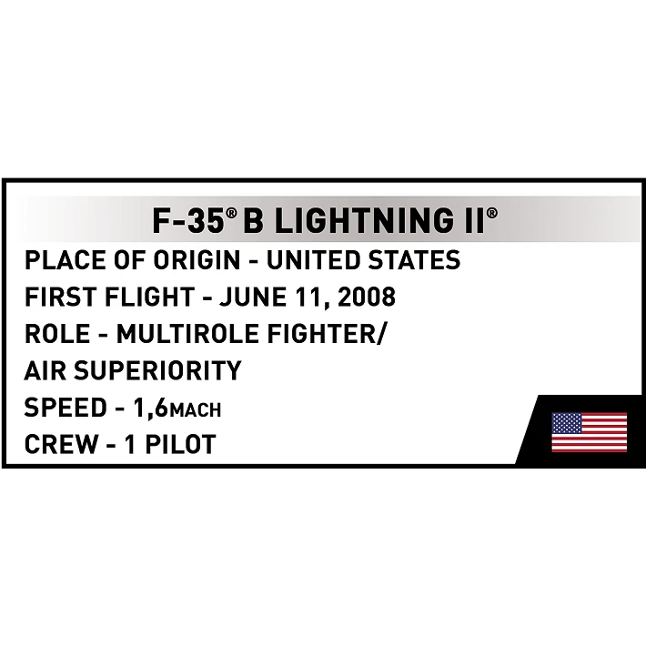 Cobi 5928 F-35B Lightning 1:300 Scale Set