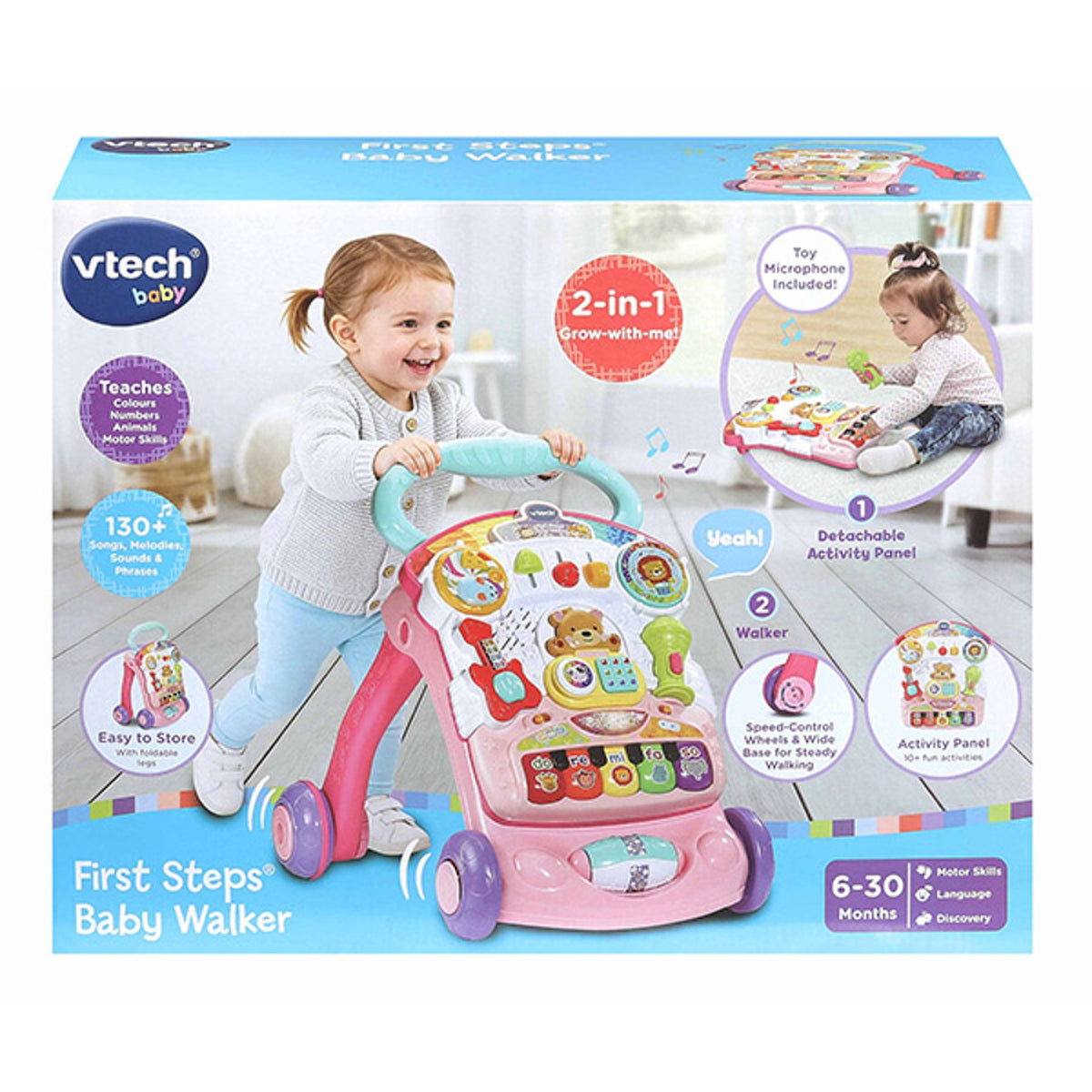 VTech First Steps Baby Walker Pink 2026