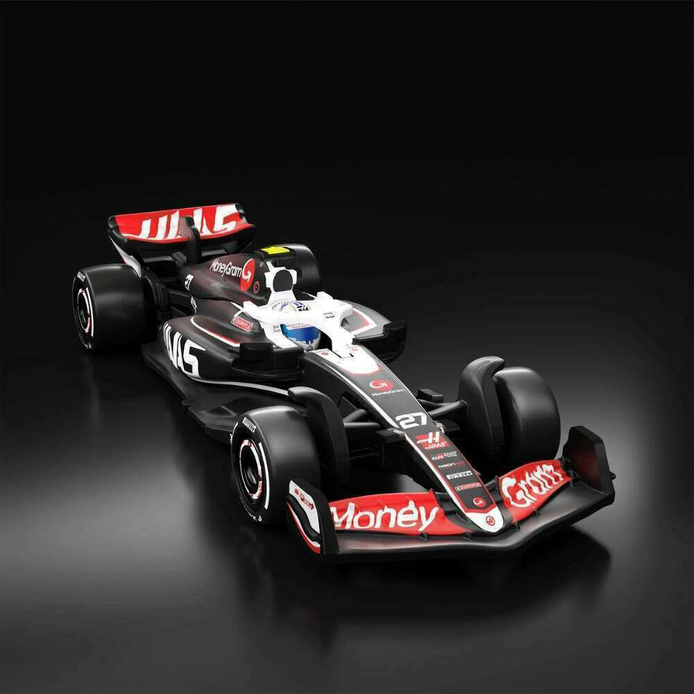 Hot Wheels Premium 2024 Formula 1 Diecast Cars MoneyGram Haas F1 Team - VF24 (No. 27) 1:64 Scale