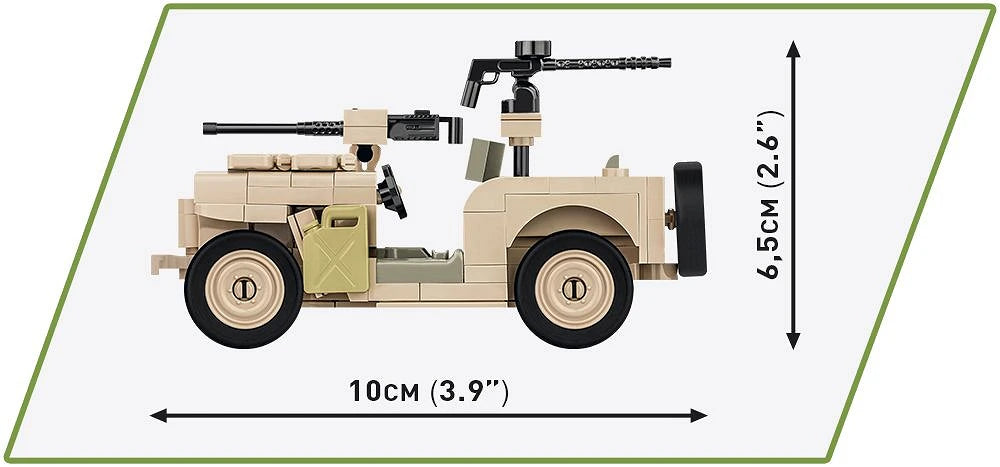 Cobi 2298 Willys MB Jeep 1:35 Scale Set