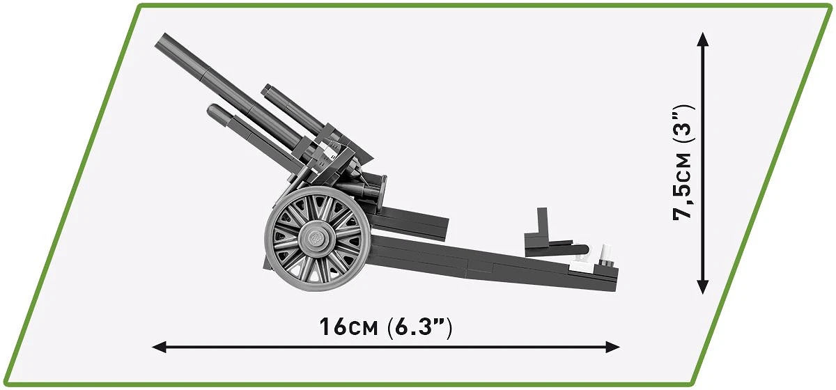 Cobi 2292 10.5cm LeFH18 Field Gun 1:35 Scale Set