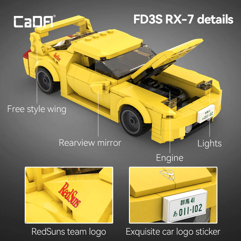 Cada Mazda FC3S EX-7 278 Piece Construction Set