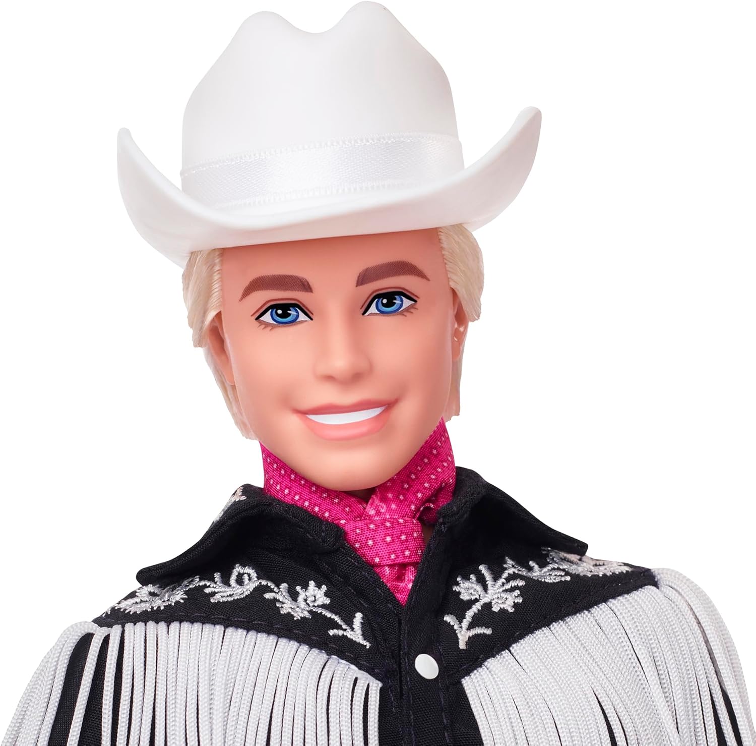Barbie THE MOVIE, Ken Doll wearing Black and White Western Outfit