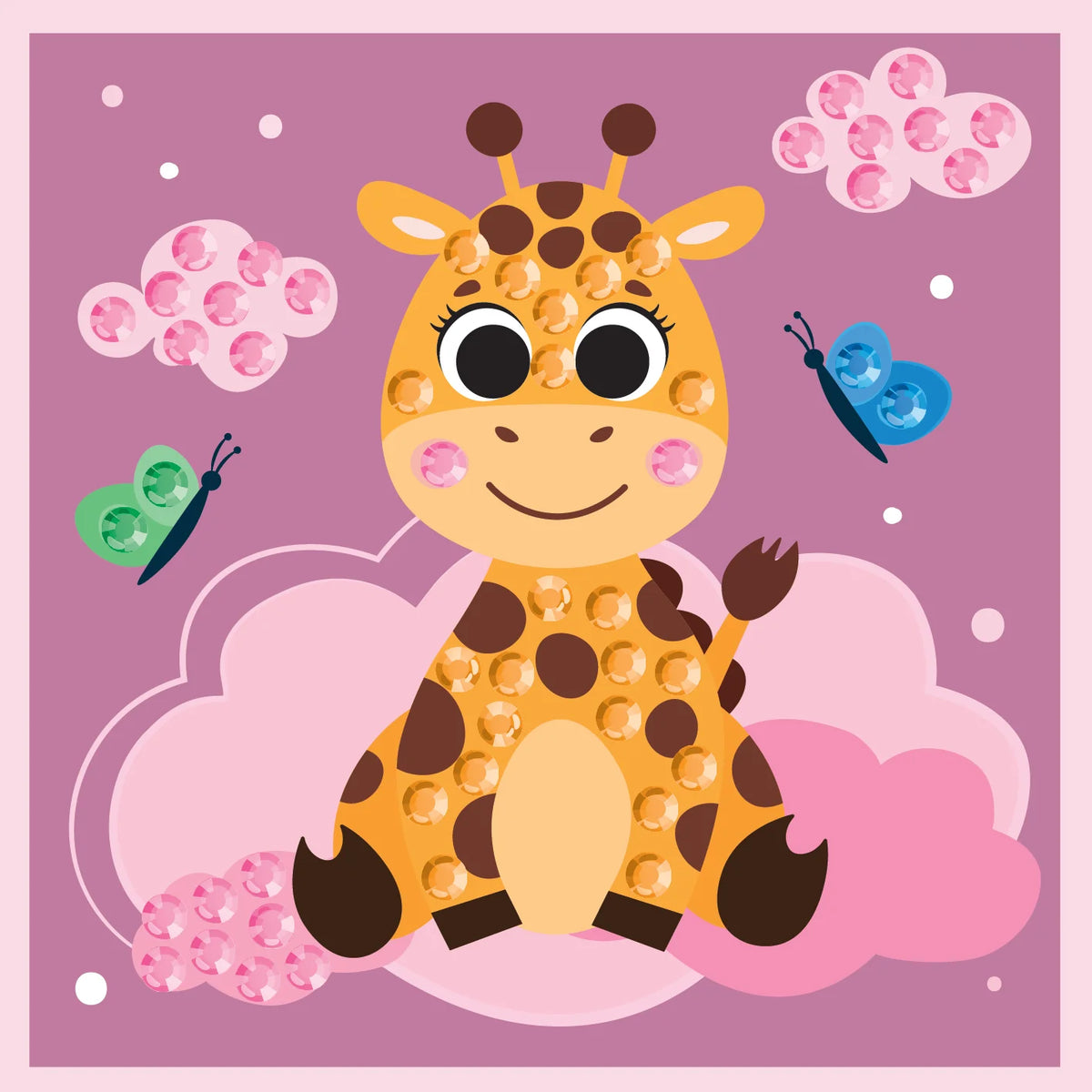 Kitfix Diamond Art Giraffe in the clouds